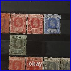 Early Fiji Mint And Used Stamps Lot In Stock Page King George V