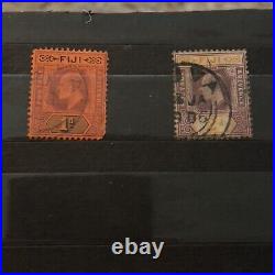 Early Fiji Mint And Used Stamps Lot In Stock Page King George V