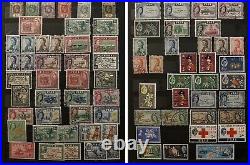 Early Fiji Queen Elizabeth II Stamp Lot In Album Page Mint & Used Collection