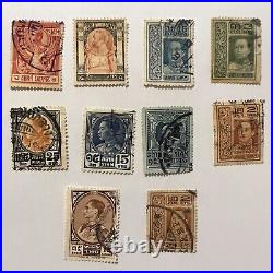 Early Lot Of 10 Siam Thailand Stamps 9 Different, Great Collection