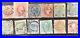 Early-Lot-Of-12-Different-Austria-Stamps-With-Various-Sotn-Son-Bullseye-Cancels-01-syoh