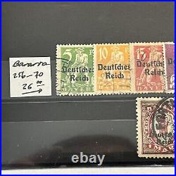 Early Lot Of Bavaria Germany Overprint Stamps