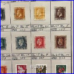 Early Lot Of New Zealand Stamps On Approval Album Page Vertical/horizontal Ovpts