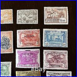 Early Portugal Lot Of 25 Different Mint Stamps
