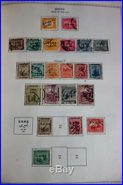 Egypt Early Mint & Used Stamp Collection in Minkus Album