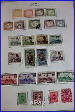 Egypt Early Mint & Used Stamp Collection in Minkus Album