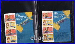Estate Kangaroo Kgv Mint Used Block Triples Pairs Pre Decimal Stamps Clean Album