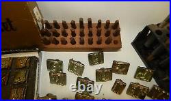 Estate Lot of Vintage Craftool & Gruv Grip Steel Leather Stamps Tools