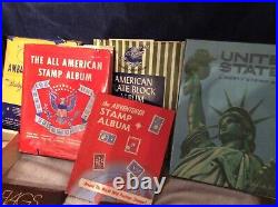 Estate Stamp collection Foreign & US Stamps. ALBUMS COVERS MINT USED PL BLOCKS
