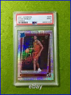 Evan Mobley CHOICE PRIZM SILVER PSA 9 RATED ROOKIE CARD 2021 Donruss Evan Mobley