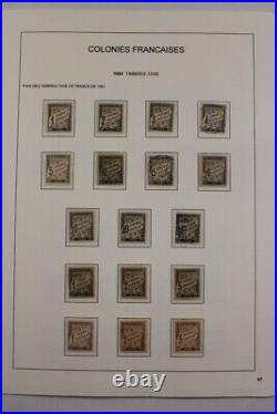FRANCE French Colonies 1859-1946 with Unissued Postage Due Stamp Collection
