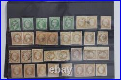 FRANCE NAPOLEON Imperforated 1 Franc per 5 INVESTMENT Stamp Collection Re-Priced