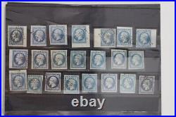 FRANCE NAPOLEON Imperforated 1 Franc per 5 INVESTMENT Stamp Collection Re-Priced