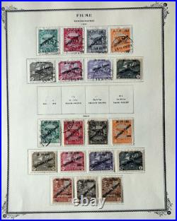 Fiume Mint and Used Stamp Collection Hinged on Pages