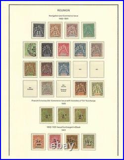 France colonies 1852-1945 REUNION collection mint & used $ 1,445.00