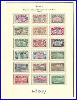 France colonies 1852-1945 REUNION collection mint & used $ 1,445.00