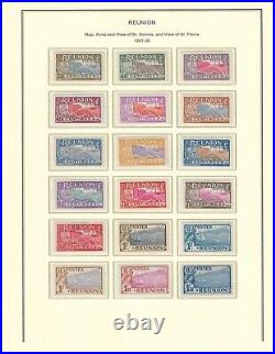 France colonies 1852-1945 REUNION collection mint & used $ 1,445.00