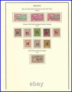 France colonies 1852-1945 REUNION collection mint & used $ 1,445.00