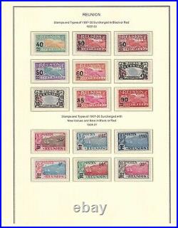 France colonies 1852-1945 REUNION collection mint & used $ 1,445.00