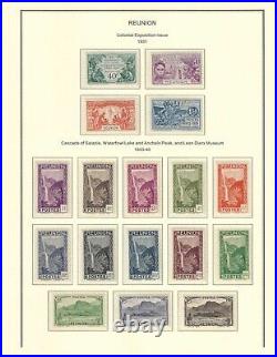 France colonies 1852-1945 REUNION collection mint & used $ 1,445.00