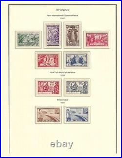 France colonies 1852-1945 REUNION collection mint & used $ 1,445.00