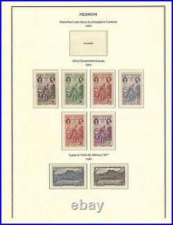 France colonies 1852-1945 REUNION collection mint & used $ 1,445.00