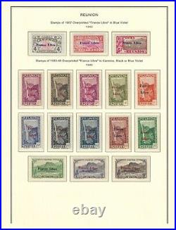 France colonies 1852-1945 REUNION collection mint & used $ 1,445.00