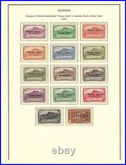 France colonies 1852-1945 REUNION collection mint & used $ 1,445.00