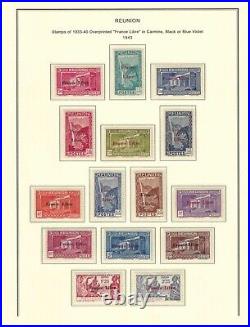 France colonies 1852-1945 REUNION collection mint & used $ 1,445.00