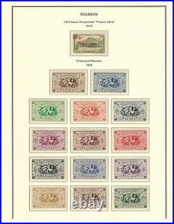 France colonies 1852-1945 REUNION collection mint & used $ 1,445.00