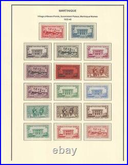 France colonies 1886-1947 MARTINIQUE collection mint & used $ 2080.00