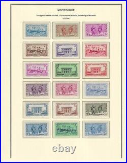 France colonies 1886-1947 MARTINIQUE collection mint & used $ 2080.00