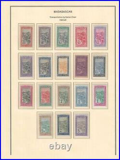 France colonies 1889-1957 MADAGASCAR collection mint & used $ 15,866.00
