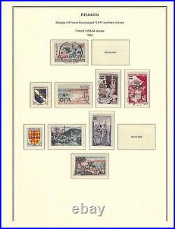 France colonies 1947-1974 REUNION collection mint & used $ 430.00