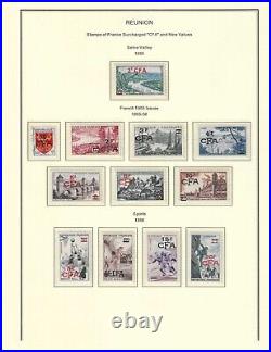 France colonies 1947-1974 REUNION collection mint & used $ 430.00