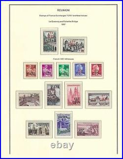 France colonies 1947-1974 REUNION collection mint & used $ 430.00