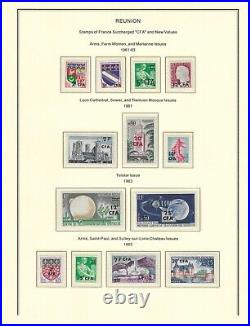 France colonies 1947-1974 REUNION collection mint & used $ 430.00