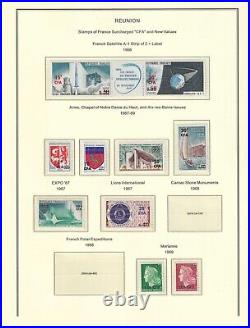 France colonies 1947-1974 REUNION collection mint & used $ 430.00