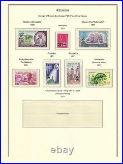 France colonies 1947-1974 REUNION collection mint & used $ 430.00