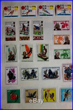 French Colonies A-Z Stamps Mint & Used 1960's-1970's Album