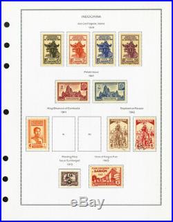 French Indo-China / Vietnam Pristine 1800s to 1940s Mint & Used Stamp Collection