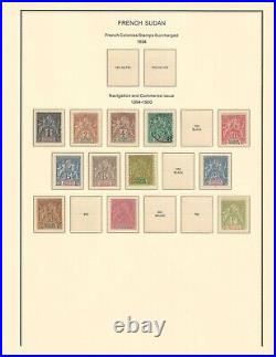 French SUDAN 1894-1944 collection mint & used $ 480.00