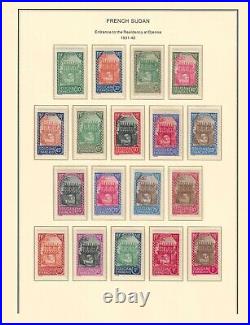 French SUDAN 1894-1944 collection mint & used $ 480.00