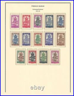 French SUDAN 1894-1944 collection mint & used $ 480.00