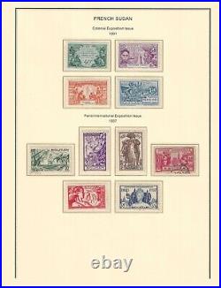 French SUDAN 1894-1944 collection mint & used $ 480.00