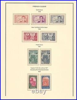 French SUDAN 1894-1944 collection mint & used $ 480.00