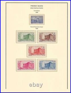 French SUDAN 1894-1944 collection mint & used $ 480.00