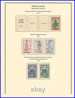 French SUDAN 1894-1944 collection mint & used $ 480.00