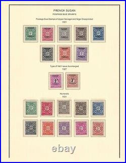 French SUDAN 1894-1944 collection mint & used $ 480.00