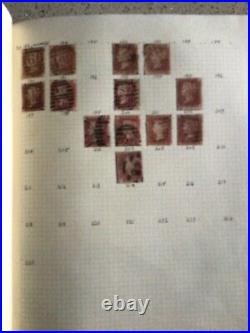 GB STAMPS OVER 800 USED AND MINT WITH OVER 100 PENNY REDS PLUS 2 x 2d BLUE